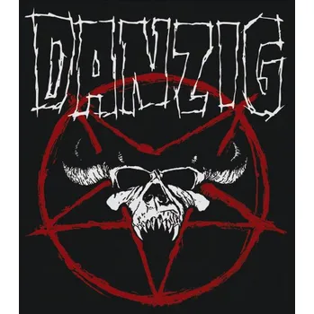 Nášivka nášivka na záda, zádovka Danzig - pentagram
