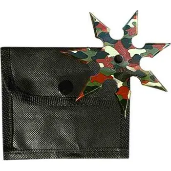 Sebeobrana Vrhací hvězdice shuriken 7 cípá maskáčová (maskáčová hvězdice)
