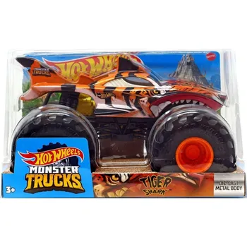 autíčko Hot Wheels Monster Trucks Tygří žralok