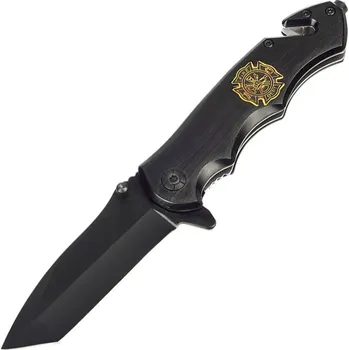 kapesní nůž Kapesní nůž Fire Dept černý (Zatvárací nôž pre záchranárov)