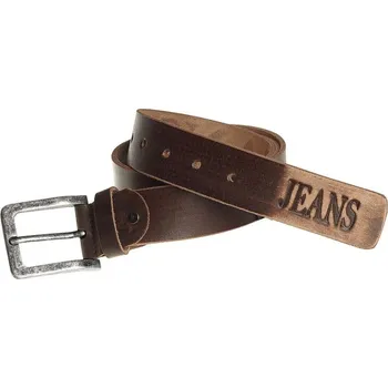 Opasek Kožený pásek JEANS Pedro (Pánské kožené opasky | dobrá cena)