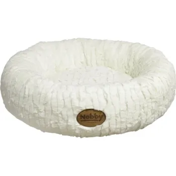 Pelíšek pro psa Pelech NOBBY Nova donut bílý 45cm