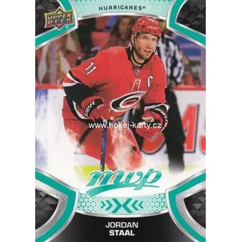 Sběratelská karetní hra řadová karta JORDAN STAAL 21-22 MVP číslo 101