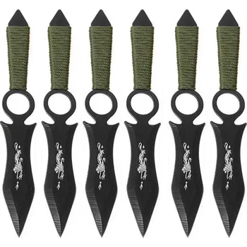 Sebeobrana Vrhací nože 6ks Drak (vrhací nože vhodné i pro začátečníky)
