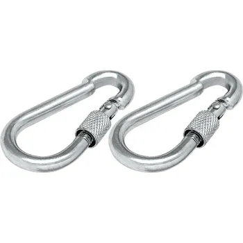 karabina Karabinka se zámkem 2ks (Karabina s pojistkou 2ks v balení)