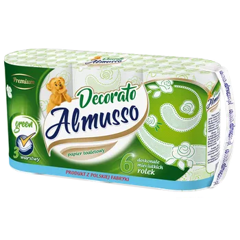 Toaletní papír Toaletní papír Almusso Dekorato 3vrs., 6ks v balení, zelený, 22m