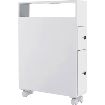 Koupelnový nábytek Výsuvná skříňka do koupelny 15 x 66,5 x 33 cm bílá