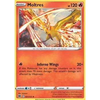 Karetní hra Pokémon BRS 021/172 Moltres - Brilliant Stars Stav: Near Mint, Verze: HOLO