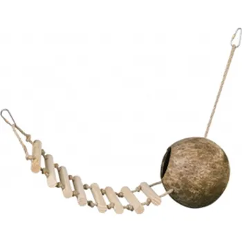 Kokosový domek NOBBY závěsný s žebříkem 65cm