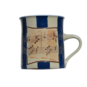 Notový velký hrnek 1 l Modrá