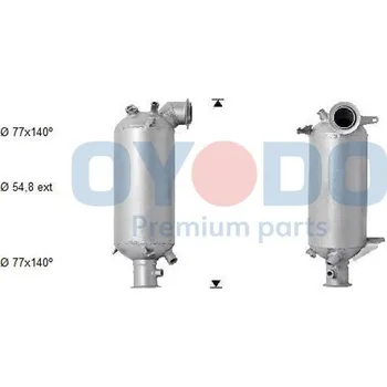 Filtr pevných částic Filtr sazových částic, výfukový systém OYODO 20N0041-OYO