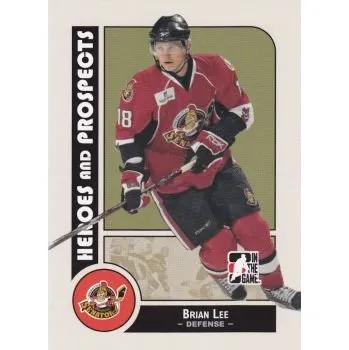 Sběratelská karetní hra řadová karta BRIAN LEE 08-09 Heroes and Prospects číslo 17