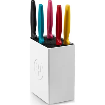 Kuchyňský nůž Wüsthof Dreizack Solingen Wüsthof Blok s barevnými noži, Create Collection 5 ks