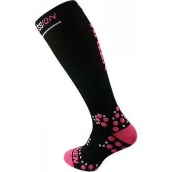 Kompresní podkolenky HAVEN EvoTec Silver Silver pink - MIDDLE COMPRESSION Varianta: 38-40