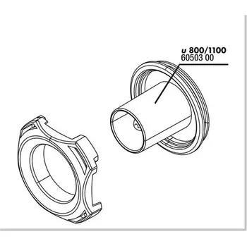 JBL kryt+přípojka hadice ProFlow u800/1100