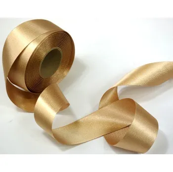 Stuha Stuha atlasová oboulící - zlatá - 40 mm/1 m