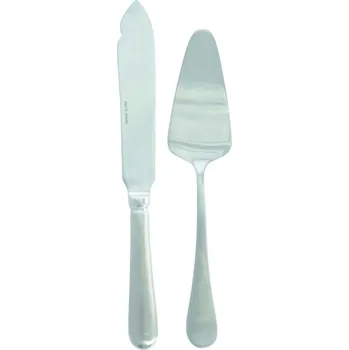 Příbor Sada 2 ks příborů na servírování dortů BRUSH House Doctor stříbrná