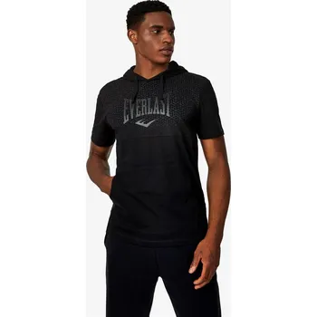 pánské tričko s kapucí EVERLAST - BLACK - M (Everlast Hooded T-Shirt)