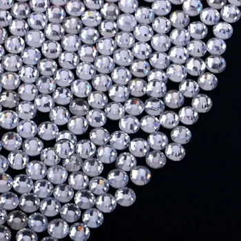 Umělé nehty Broušené kamínky na nehty SS6 - 2 mm se Swarovski efektem 20 ks - CLEAR