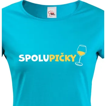 Dámské tričko Dámské tričko Spolupičky, Barva Modrá, Velikost XL, Canvas Dámské tričko s krátkým rukávem Bezvatriko.cz 1665 - 1x bilaruz je