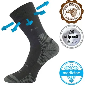 Dámské ponožky VoXX Menkar sportovní ponožky černé Velikost: 39-42 (26-28)