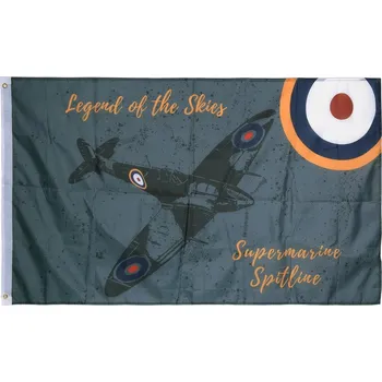 Vlajka FOSTEX Vlajka legenda nebes Spitfire RAF WWII 100x150cm č.239