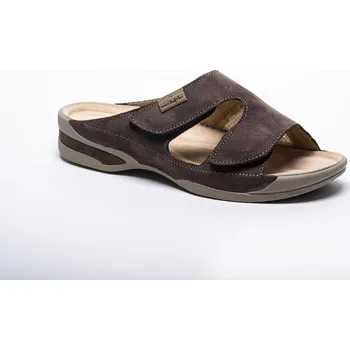 Dámské pantofle MEDISTYLE zdravotní dámská pantofel OLDŘIŠKA Halux Barva: Hnědá, velikost: 42