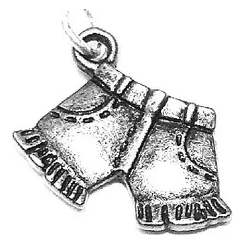 Přívěsek Stříbrný přívěsek šortky s kapsami - DN92 (Stříbrný přívěsek kraťasy s kapsami)