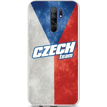 Pouzdro na mobilní telefon Kryt Xiaomi Redmi 9 silikon Czech Team (obal neboli pouzdro na Xiaomi Redmi 9)