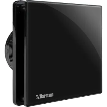 Domácí ventilátor Domovní ventilátor REY B 100 HT Harmann černý lesk