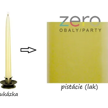 Svíčka Svíčka kónická 24 cm - pistáciová (lak)