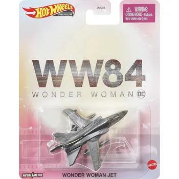 auto na autodráhu Toys Hot Wheels Premium Ww84 Wonder Woman Wonder Woman Jet
