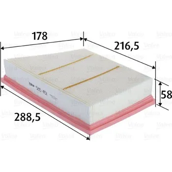 Vzduchový filtr Vzduchový filtr VALEO 585451