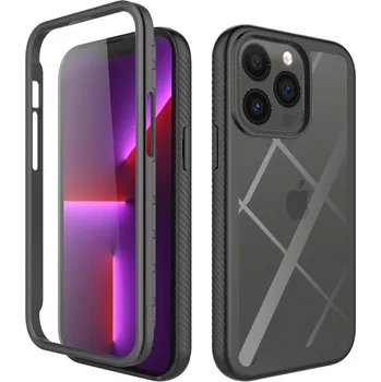 Pouzdro na mobilní telefon Pouzdro iPhone 13 Pro Techsuit - Defense360 Pro + ochrana obrazovky, černé