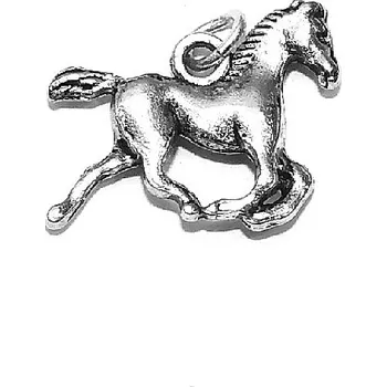 Přívěsek Stříbrný přívěsek 3D hříbě , koníček - DN130-BF (Stříbrný přívěsek hříbě v běhu)