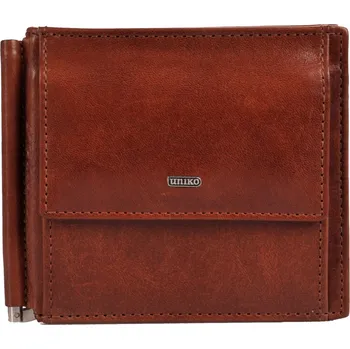 Peněženka Kožená dolarka classic 914398 hnědá poslední kus, Uniko