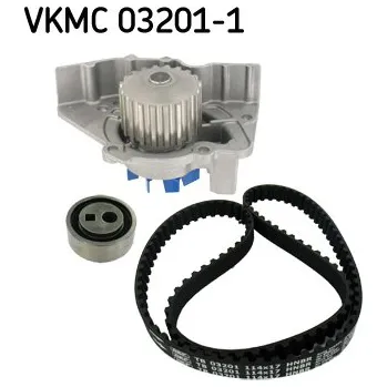 Vodní pumpa motoru Sada rozvodů - řemen s kladkami a vodní pumpa SKF VKMC 03201-1