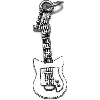 Přívěsek Stříbrný přívěsek kytara - DN139-BF (Stříbrný přívěsek kytara)