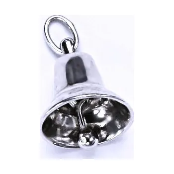Přívěsek Stříbrný přívěsek 3D zvonek - P738 (Stříbrný přívěsek 3D zvoneček)