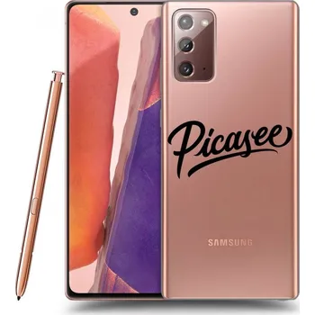 Pouzdro na mobilní telefon Picasee silikonový průhledný obal pro Samsung Galaxy Note 20 - Picasee - old logo - black