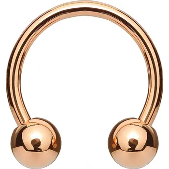 Piercing Šperky4U Piercing podkova, barva růžové zlato, tl. 1,6 mm - PV1001RD-161044