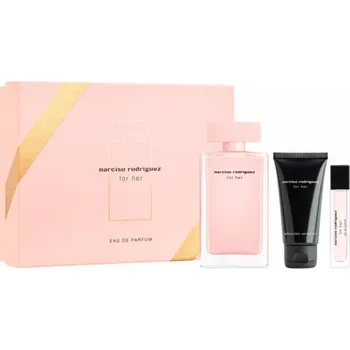 Dámský parfém Narciso Rodriguez Narciso Rodriguez For Her SET: Parfumovaná voda 100ml + Parfumovaná voda 10ml + Tělové mléko 50ml Pre ženy Parfumovaná voda