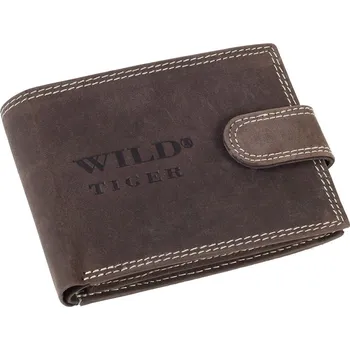 Peněženka Pánská kožená peněženka Wild Tiger ZM-28-049 tmavě hnědá
