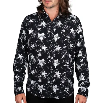 Pánská košile košile pánská s dlouhým rukávem WORNSTAR - Stardust - 3XL
