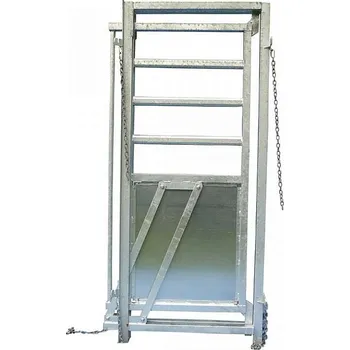 Posuvná branka do naháněcí uličky pro skot varianta STANDARD - vnitřní šířka 70 cm