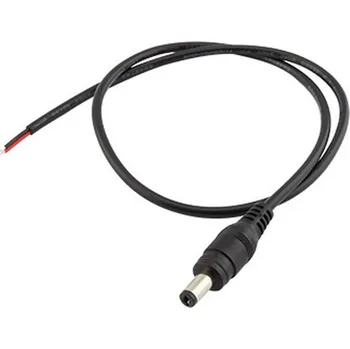 Napájecí zdroj pro osvětlení FK technics Napájecí kabel s konektorem DC 5,5 x 2,1mm , 1x vidlice, se zámkem 50cm černý