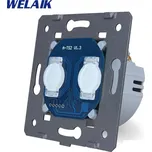 WELAIK A921 IH modul tlačitka dvojitý, impulsní spínač