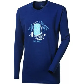 Triko dlouhé pánské Progress VANDAL "HIKE", tmavě modrá Velikost: L