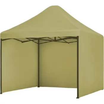Zahradní stan Zahradní nůžkový párty stan easyup 2x2 BÉŽOVÝ + 3 stěny 111