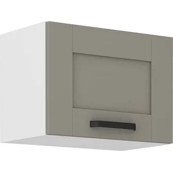 Kuchyňská skříňka Horní skříňka na digestoř LUNNA SVĚTLE ŠEDÁ / BÍLÁ 50 GU-36 1F
